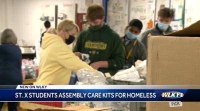 Students assemble 'care kits' for homeless Louisville residents