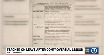 Protest over controversial worksheet given to students