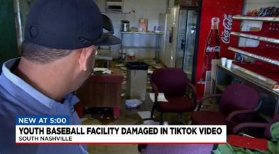 Vandals damage baseball facility in South Nashville