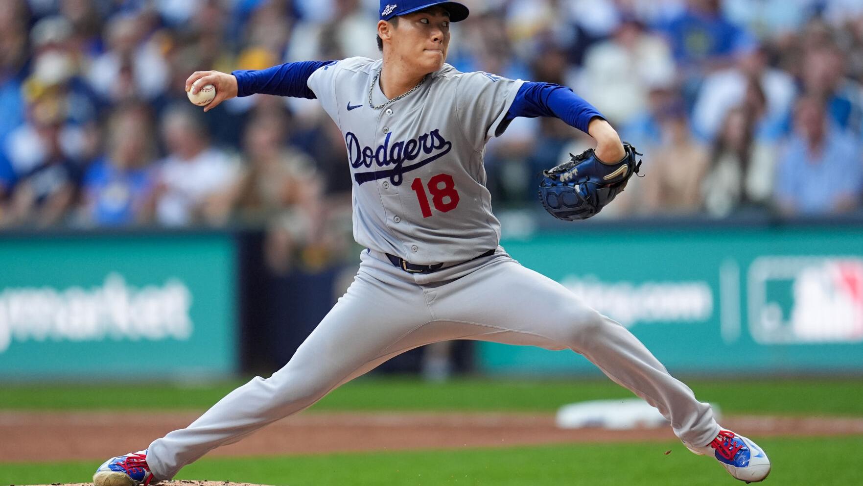 NLCS Dodgers Brewers Baseball