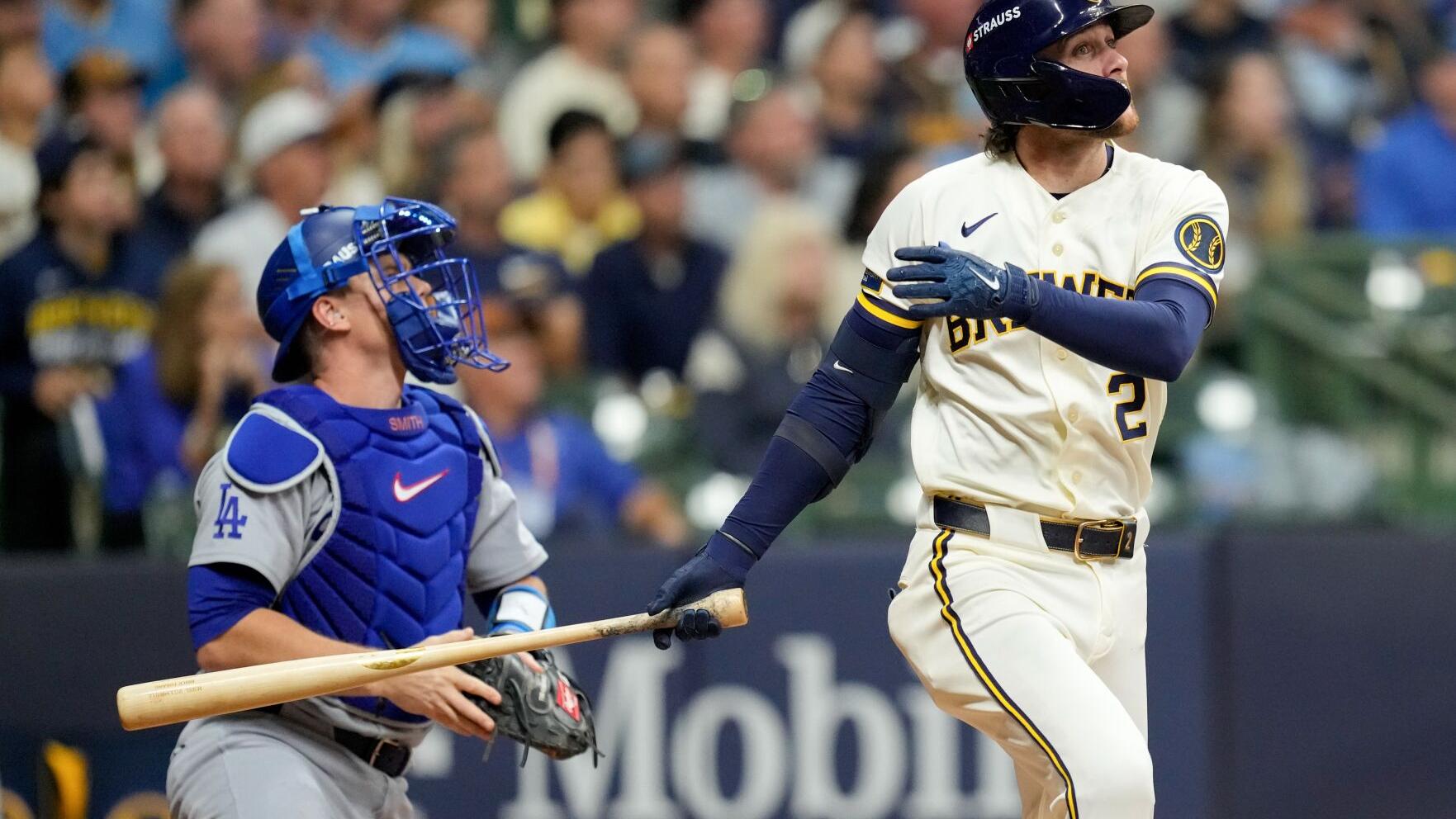 APTOPIX NLCS Dodgers Brewers Baseball