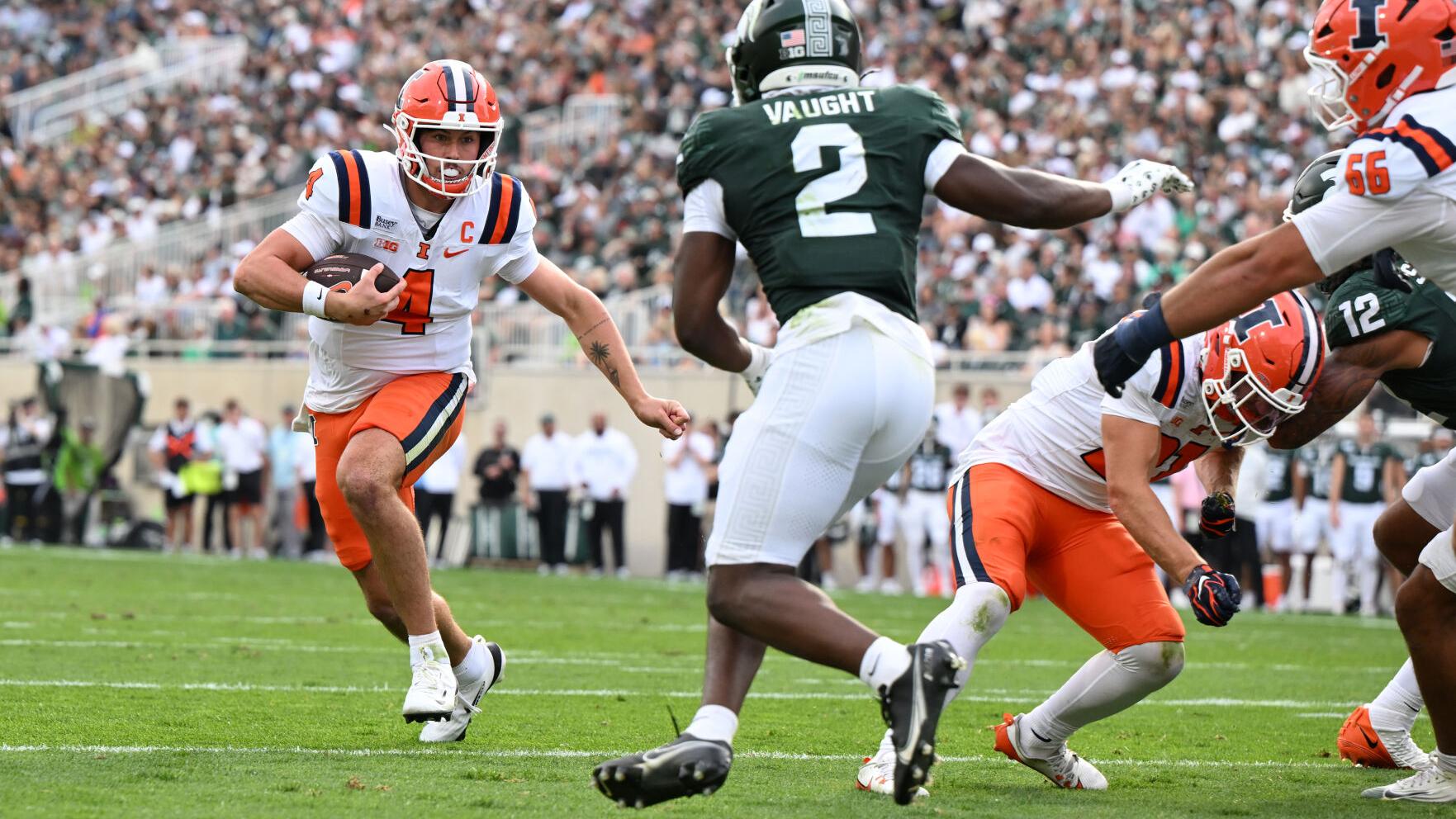 Illinois Michigan St Football