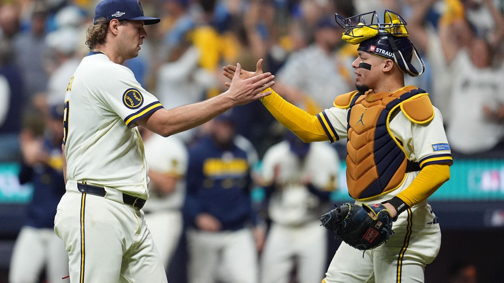 NLCS Dodgers Brewers Baseball