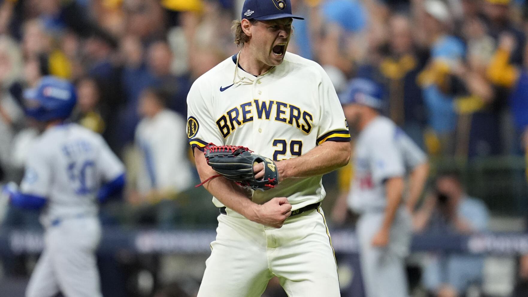 NLCS Dodgers Brewers Baseball