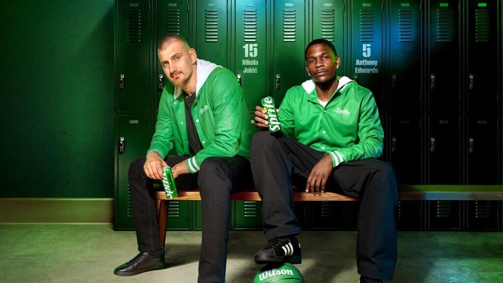 Nikola Jokić and Anthony Edwards Sprite x NBA