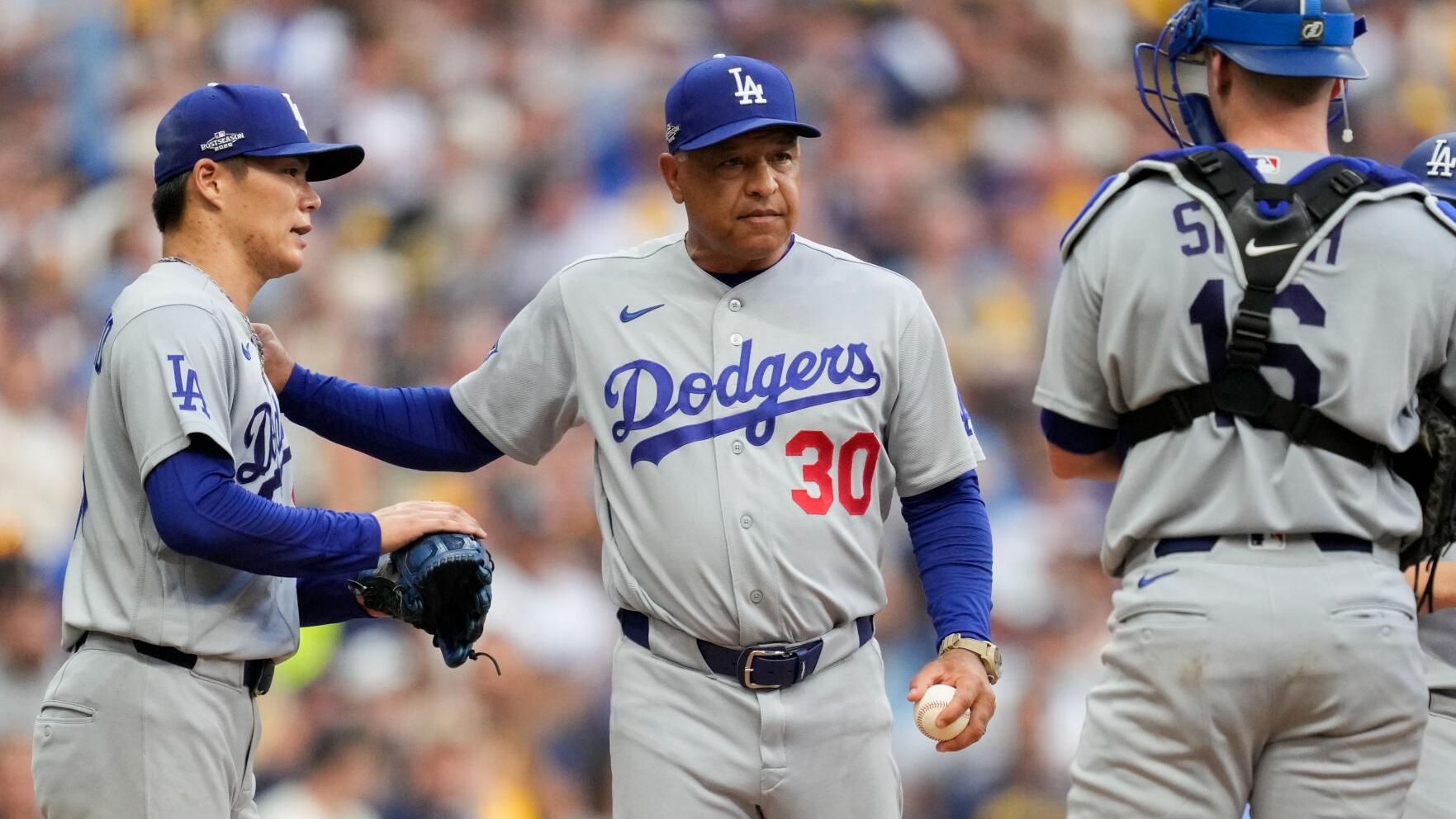 NLCS Dodgers Brewers Baseball