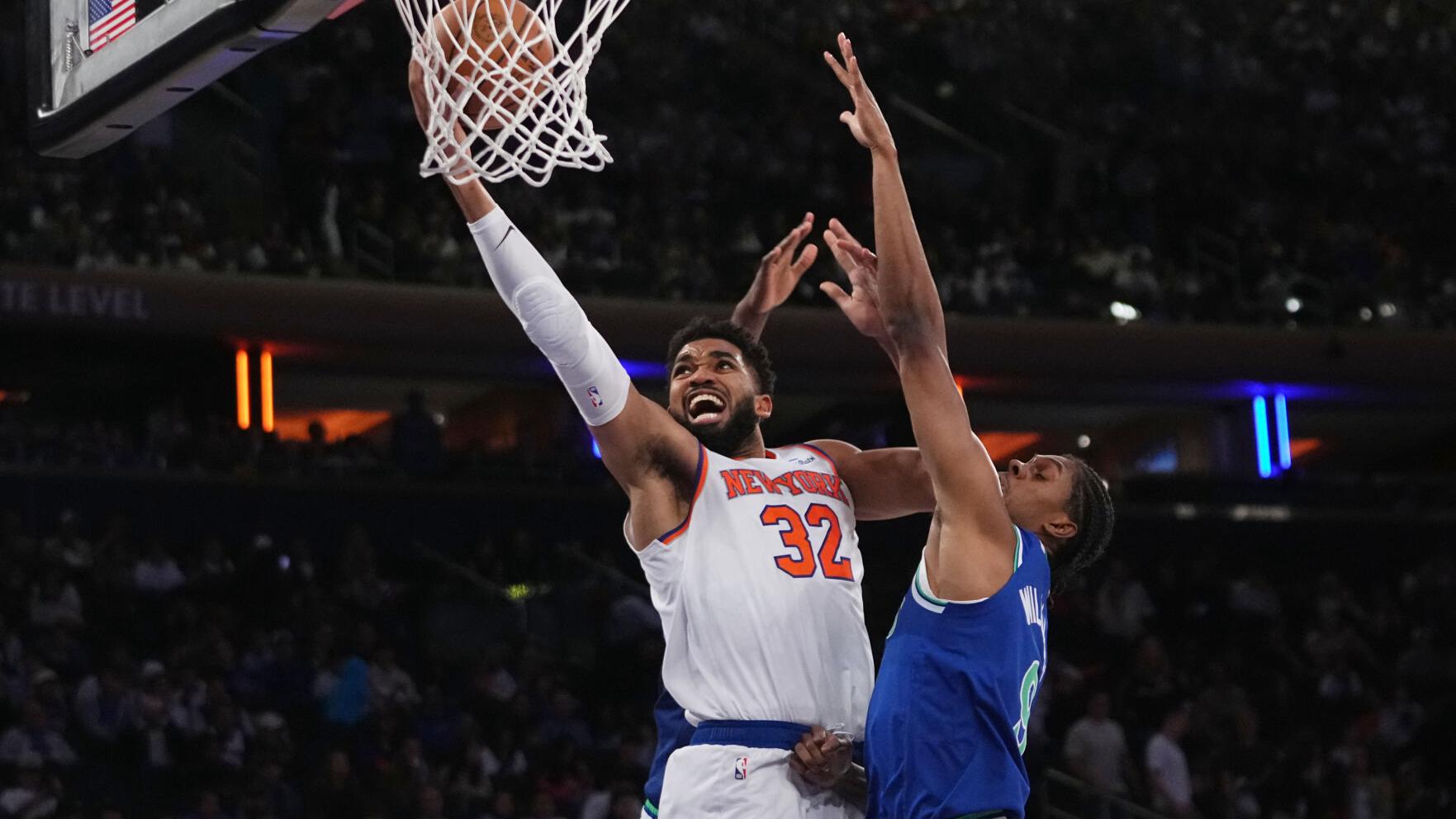 Timberwolves Knicks Basketball