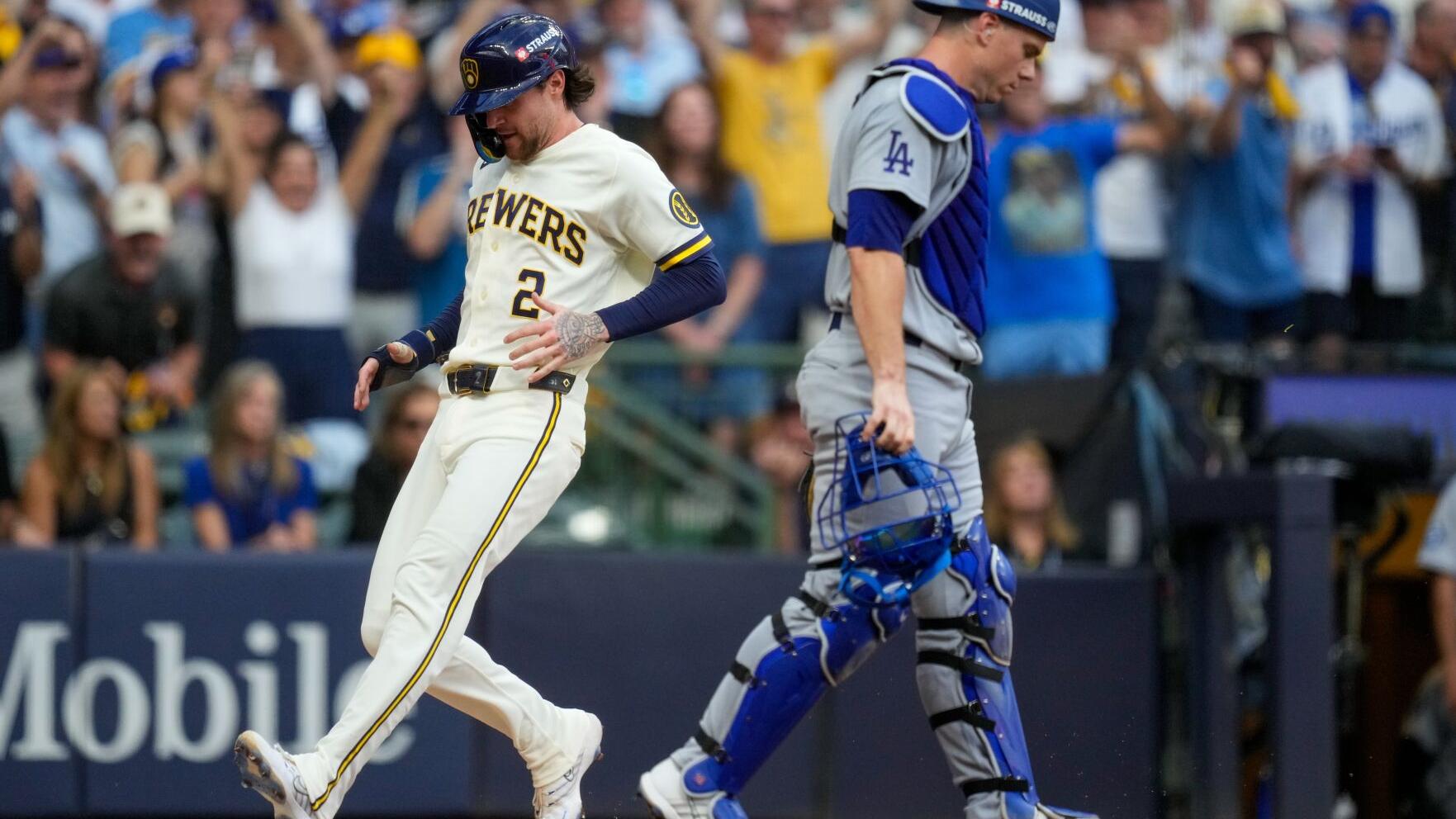NLCS Dodgers Brewers Baseball