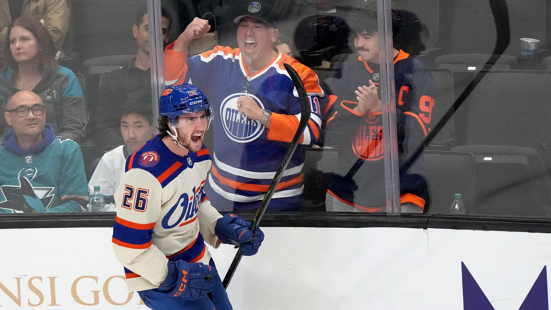 Oilers Sharks Hockey