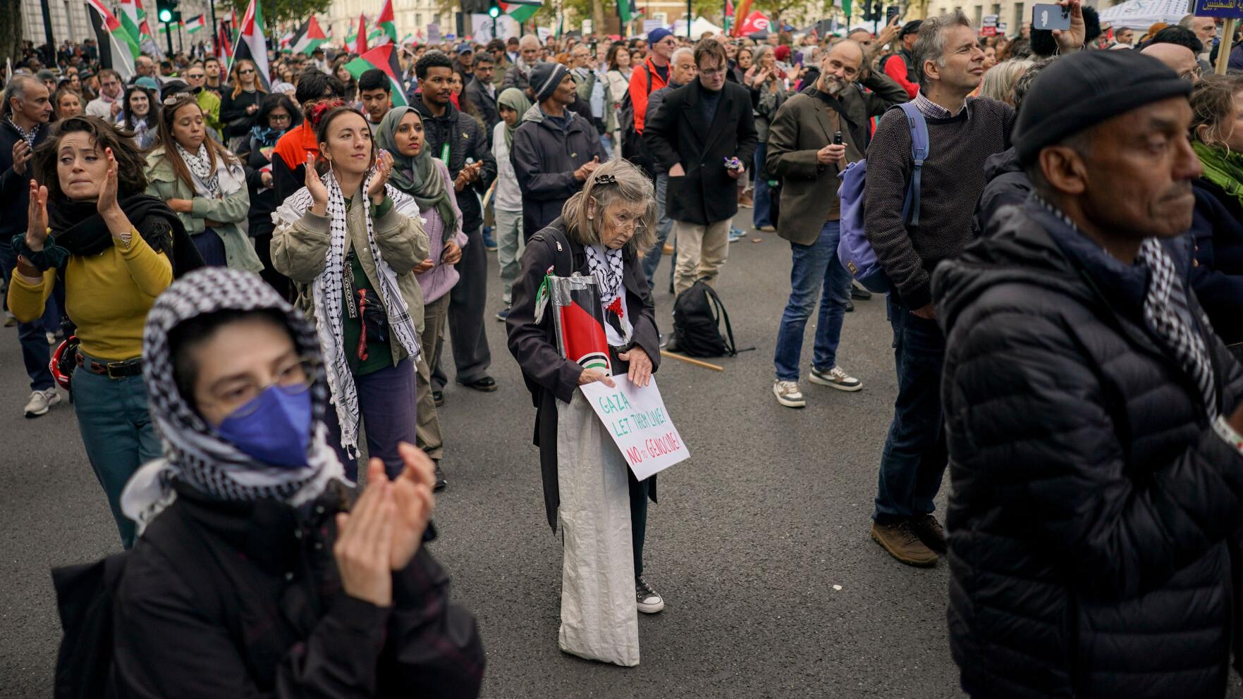 Britain Israel Palestinians Protest