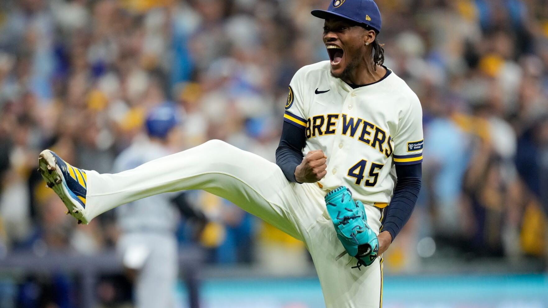 APTOPIX NLCS Dodgers Brewers Baseball