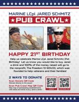 Mark Schmitz establishes "Pub Crawl" for fallen Marine's 21st birthday